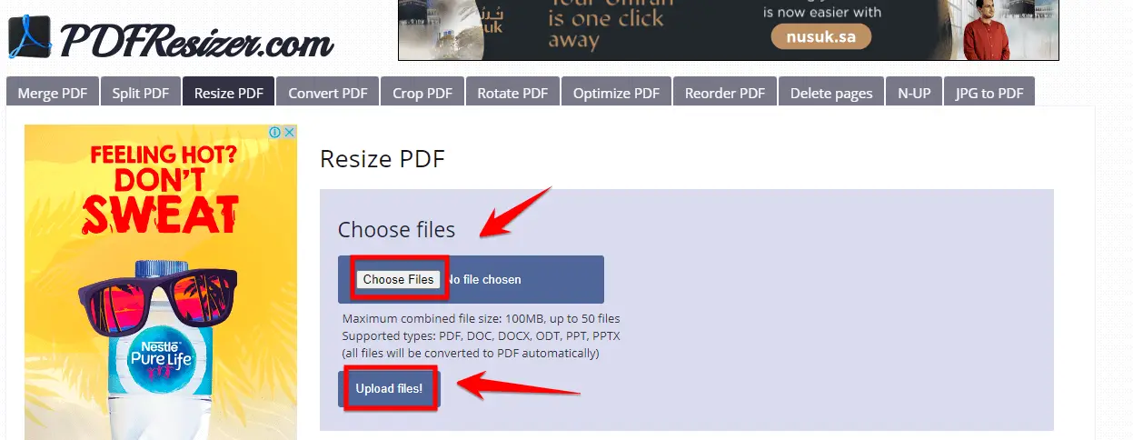 Choose The Pdf File