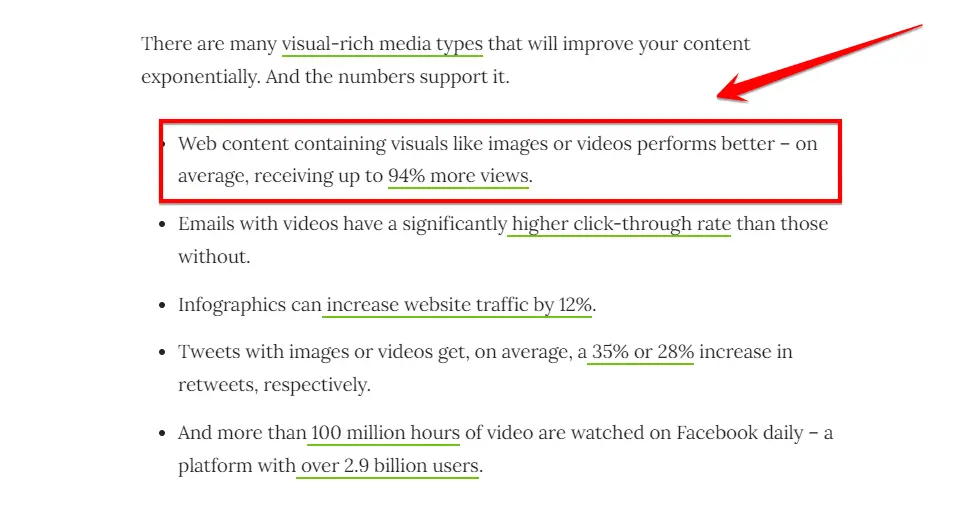 Web Content Visual Stat